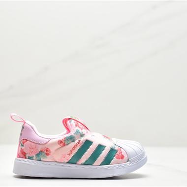 Adidas 三葉草SUPERSTAR 360 小童貝殼頭一腳蹬