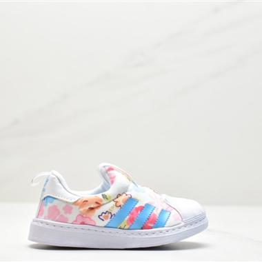 Adidas 三葉草SUPERSTAR 360 小童貝殼頭一腳蹬