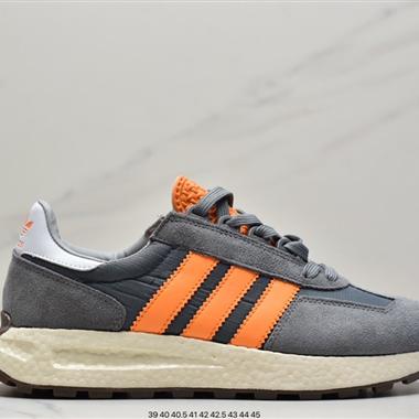 Adidas Racing 1 Boost Prototype 速度輕盈複古系列 百搭透氣運動慢跑鞋