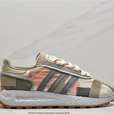 Adidas Racing 1 Boost Prototype 速度輕盈複古系列 百搭透氣運動慢跑鞋