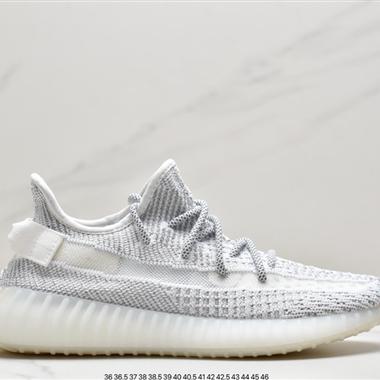 Kanye West x Adidas Yeezy Boost 350 V2"Light" 棉花白  百搭輕便爆米花中底休閑運動慢跑鞋