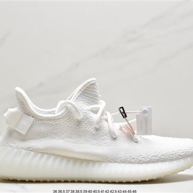 Kanye West x Adidas Yeezy Boost 350 V2"Light" 棉花白  百搭輕便爆米花中底休閑運動慢跑鞋