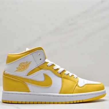 Nike Air Jordan 1 Mid White Blue Red 