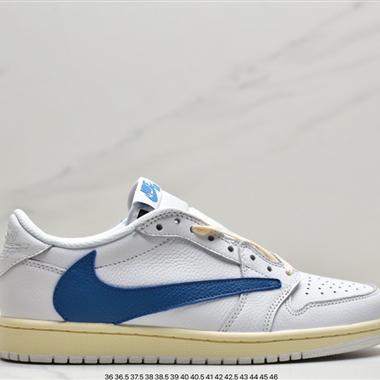 Travis Scott x Fragment x Air Jordan 1 Low“Military Blue” 