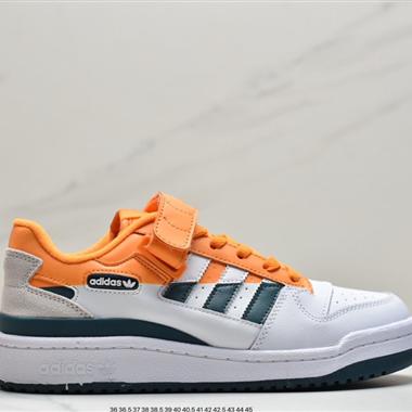 Adidas 三葉草 Originals Forum 84 Low 羅馬系列魔術貼低幫複古系帶百搭休閑運動板鞋