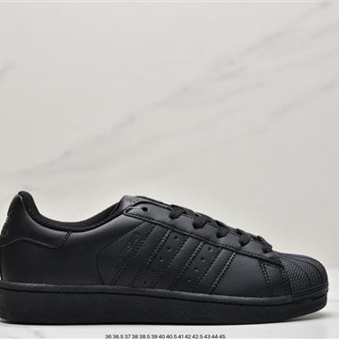 Adidas三葉草 Originals Superstar"White/Black/Gold"貝殼頭經典百搭休閑運動板鞋