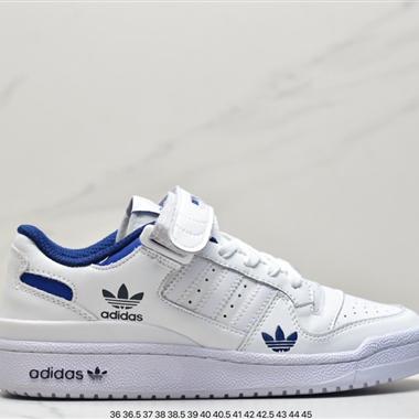 Adidas三葉草 Originals Forum 84 Low 羅馬系列魔術貼低幫複古系帶百搭休閑運動板鞋
