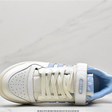 Adidas三葉草 Originals Forum 84 Low 羅馬系列魔術貼低幫複古系帶百搭休閑運動板鞋