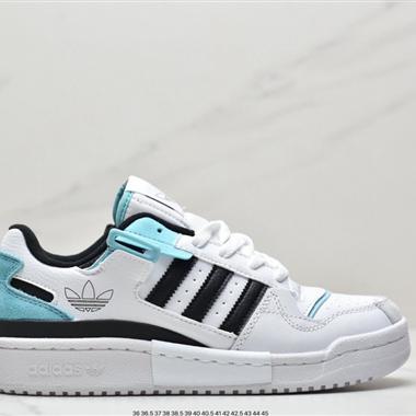 Adidas三葉草 Originals Forum 84 Low 羅馬系列魔術貼低幫複古系帶百搭休閑運動板鞋