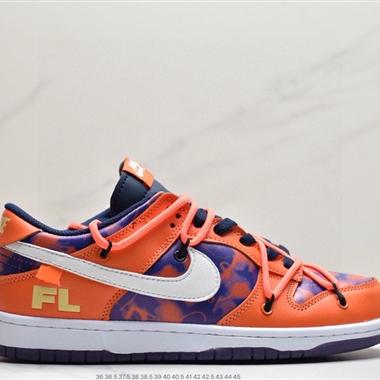 OFF-WHITE x Futura x Nike Dunk Low 三方聯名 解構綁帶滑板鞋