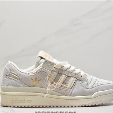 Adidas 三葉草 Originals Forum 84 Low 羅馬系列魔術貼低幫複古系帶百搭休閑運動板鞋