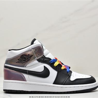Nike Air Jordan 1 Mid複古文化百搭休閑運動籃球板鞋