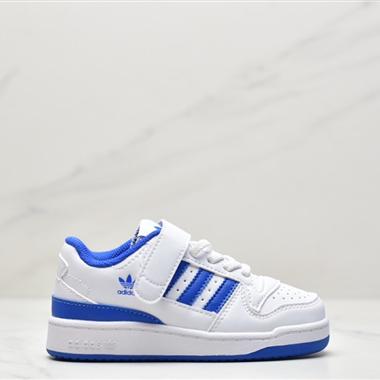 Adidas Originals Forum 84 Low複古系帶百搭休閑運動板鞋 童鞋