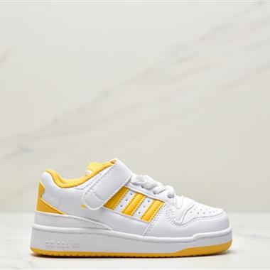 Adidas Originals Forum 84 Low複古系帶百搭休閑運動板鞋 童鞋