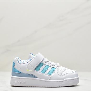 Adidas Originals Forum 84 Low複古系帶百搭休閑運動板鞋 童鞋