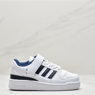 Adidas Originals Forum 84 Low複古系帶百搭休閑運動板鞋 童鞋