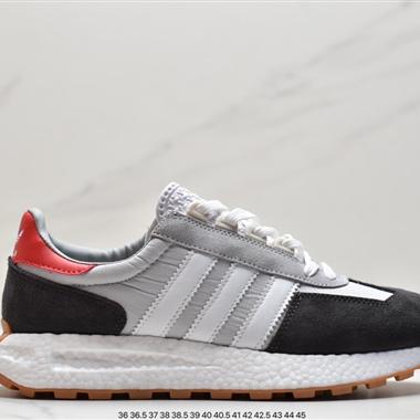 Adidas Racing 1 Boost Prototype 速度輕盈複古系列百搭透氣休閑運動慢跑鞋