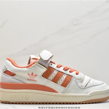 Adidas 三葉草 Originals Forum 84 Low 羅馬系列魔術貼低幫復古系帶百搭休閑運動板鞋