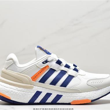 Adidas Equipment+ 復古拼接皮面休閑跑鞋 