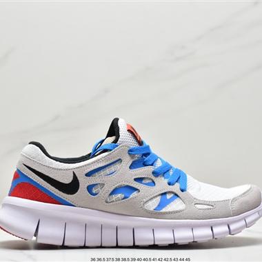 Nike Free RUN+2赤足系列超輕量休閑運動透氣慢跑鞋 