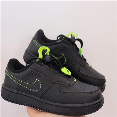 Nike 空軍一號皮筋款 童鞋