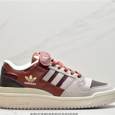 Adidas 三葉草 Originals Forum 84 Low 羅馬系列魔術貼低幫復古系帶百搭休閑運動板鞋