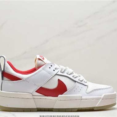 Nike Wmns Dunk Low Disrupt"Olive Green/White"輕量扣籃破壞系列全新解構風低幫休閑運動滑板板鞋