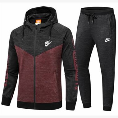 2022新款Nike 4376耐克連帽開衫套印-19_紅色