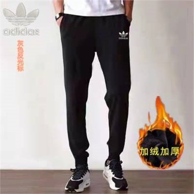 2022新款Adidas 24900三葉長褲-130_黑色