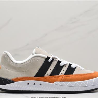 Human Made x Adidas Adimatic Low"Bright Orange"馬蒂奇系列低幫復古鯊魚面包休閑運動休閑滑板板鞋