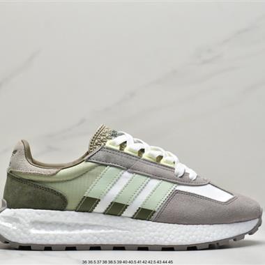Adidas Racing 1 Boost Prototype 速度輕盈復古系列 百搭透氣運動慢跑鞋