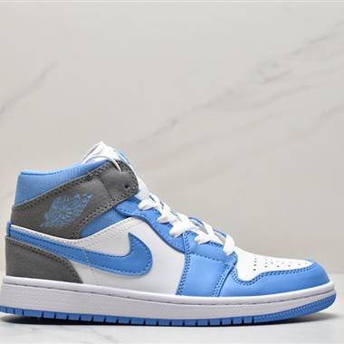 Nike Air Jordan 1 Mid"Green Yellow"AJ1喬丹一代中幫經典復古文化休閑運動籃球鞋