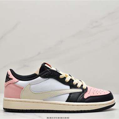 Fragment Design x Travis Scott x  Air Jordan 1 Low OG SP"Military Blue"AJ1