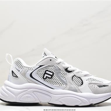 Fila fusion bianco 硬糖系列斐樂老爹風增高厚底復古中性休閑運動慢跑鞋