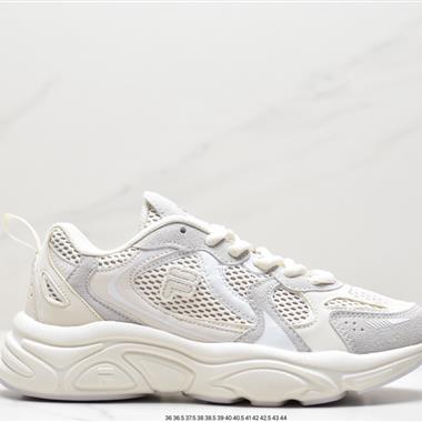 Fila fusion bianco 硬糖系列斐樂老爹風增高厚底復古中性休閑運動慢跑鞋