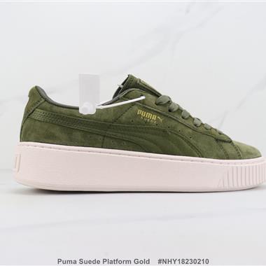 Puma Suede Platform Gold  厚底低幫休閑板鞋