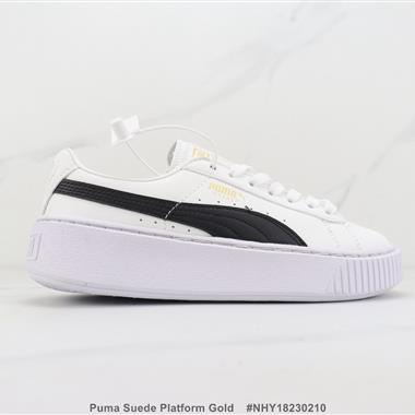 Puma Suede Platform Gold  厚底低幫休閑板鞋