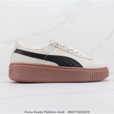 Puma Suede Platform Gold  厚底低幫休閑板鞋