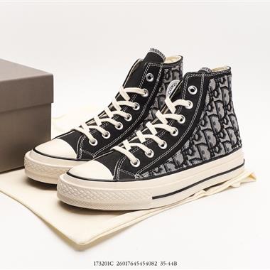 Diorx Converse Chuck Taylor All Star 1970s HiChristian Dior高幫休閑運動硫化百搭板鞋