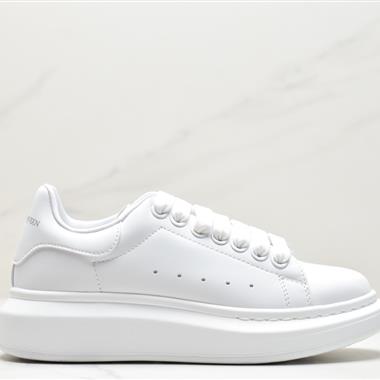 Alexander McQueen Sole Leather Sneakers低幫時裝厚底休閑運動小白鞋