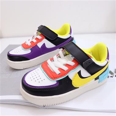 Nike Air Force 1 Low 馬卡龍魔術貼童鞋