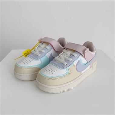 Nike Air Force 1 Low 馬卡龍魔術貼童鞋