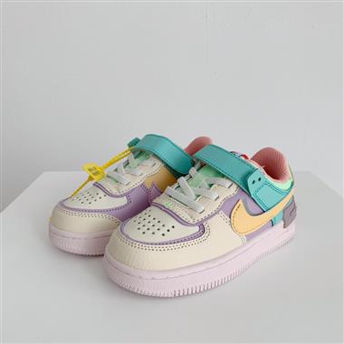 Nike Air Force 1 Low 馬卡龍魔術貼童鞋