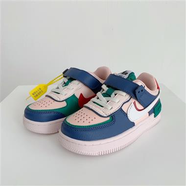 Nike Air Force 1 Low 馬卡龍魔術貼童鞋