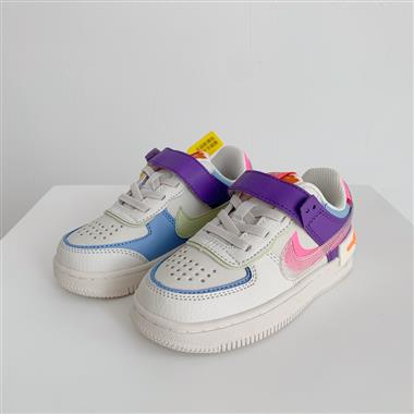 Nike Air Force 1 Low 馬卡龍魔術貼童鞋