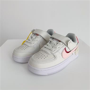 Nike Air Force 1 Low 馬卡龍魔術貼童鞋