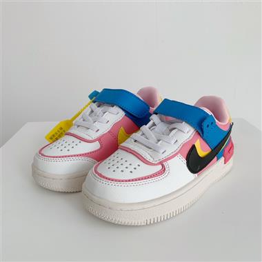 Nike Air Force 1 Low 馬卡龍魔術貼童鞋