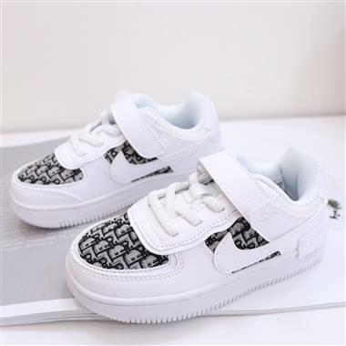 Nike Air Force 1 Low 馬卡龍魔術貼童鞋