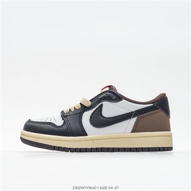 Nike Air Jordan 1 Low AJ1 WH 喬1 低幫復古文化休閑運動籃球童鞋