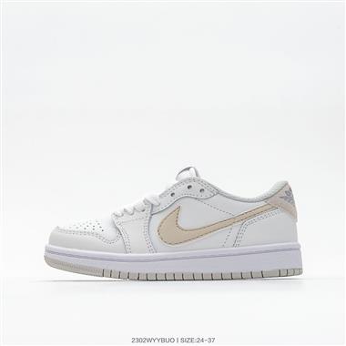 Nike Air Jordan 1 Low AJ1 WH 喬1 低幫復古文化休閑運動籃球童鞋